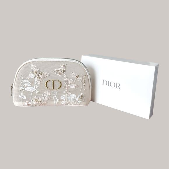 NIB Christian Dior Beauty Mesh Butterfly Makeup Bag Pouch Mother's Day GWP - Picture 2 of 4